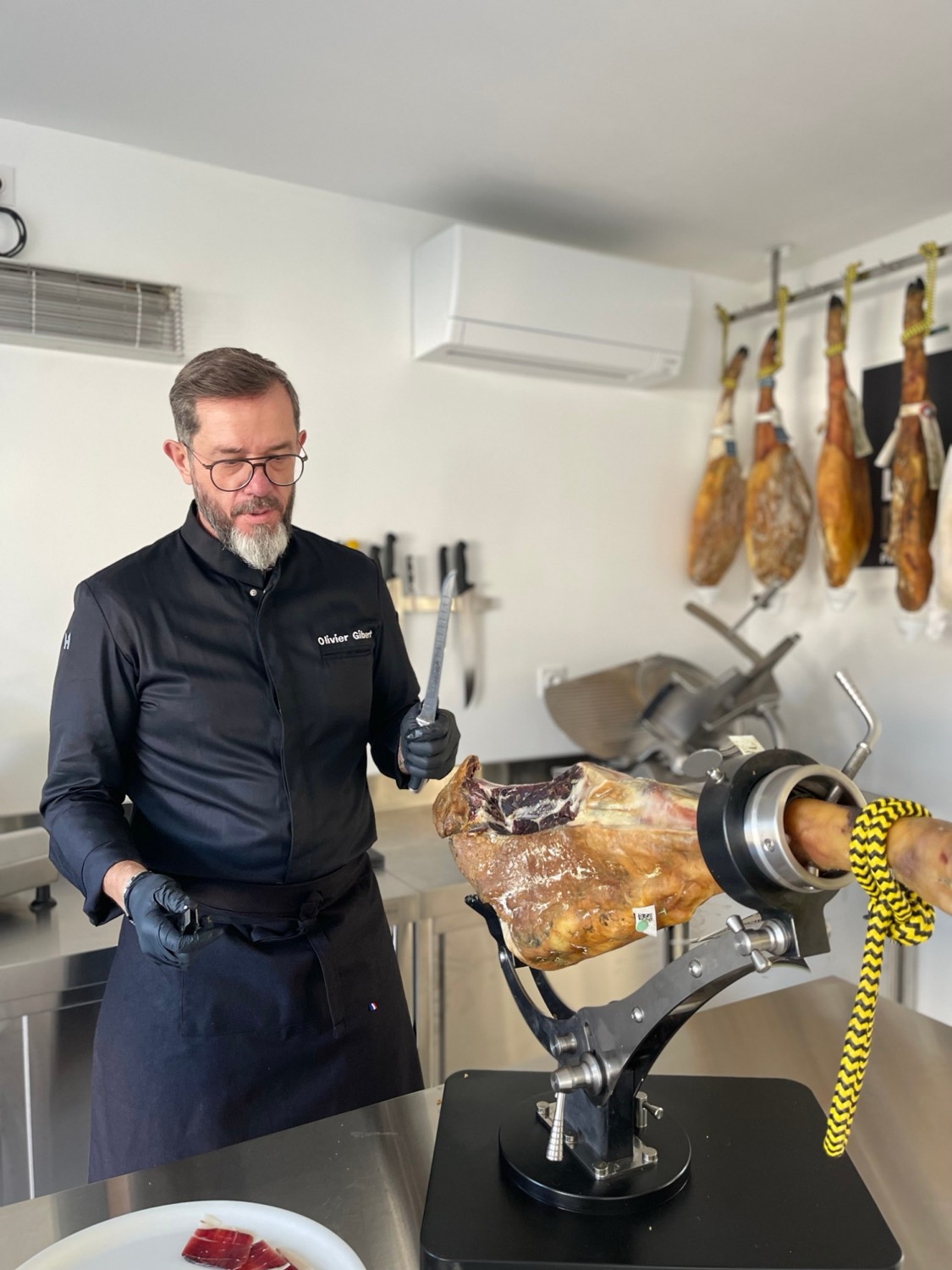 initiation decoupe jambon iberique olivier gibert